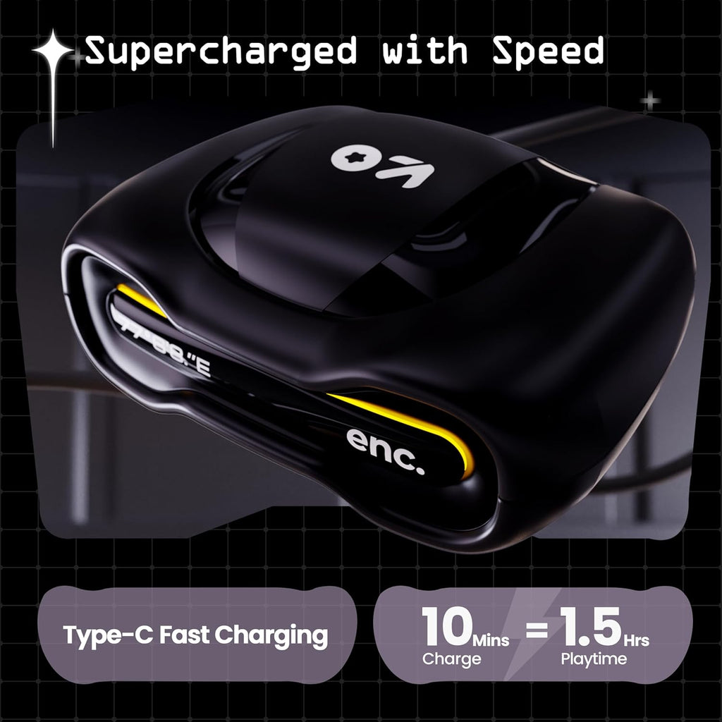Astra Truly Wireless in Ear Earbuds with 48H Playtime, Built-in App Support, 45ms Low Latency Gaming, 4 Mics ENC, Breathing LEDs,13mm Bass Drivers,...